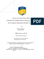 Strategy of Operations of Mutual Funds With Special Emphasis On Debt Funds