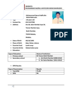 Computing Science CSC098: Biodata: Muhammad Nazrul Haffiz Bin Mohd Bahrudin