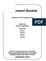 Assignment Booklet: JANUARY 2012