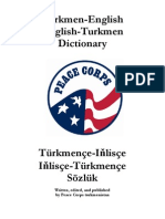 Turkmence-Ingilizce Ingilizce-Turkmence Dictionary Sozluk
