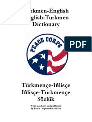 Turkmen-English English-Turkmen Dictionary: Written, edited ... - 