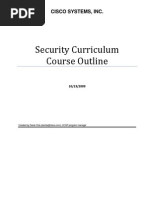 Cisco Security Curriculum-Course Outlines