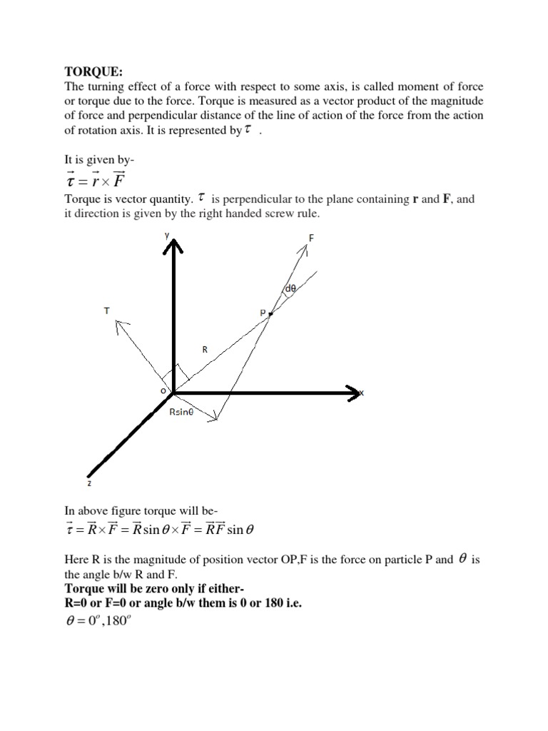 Understanding Torque: Definition & Calculation | PDF