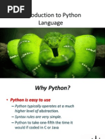 Introduction To Python Language