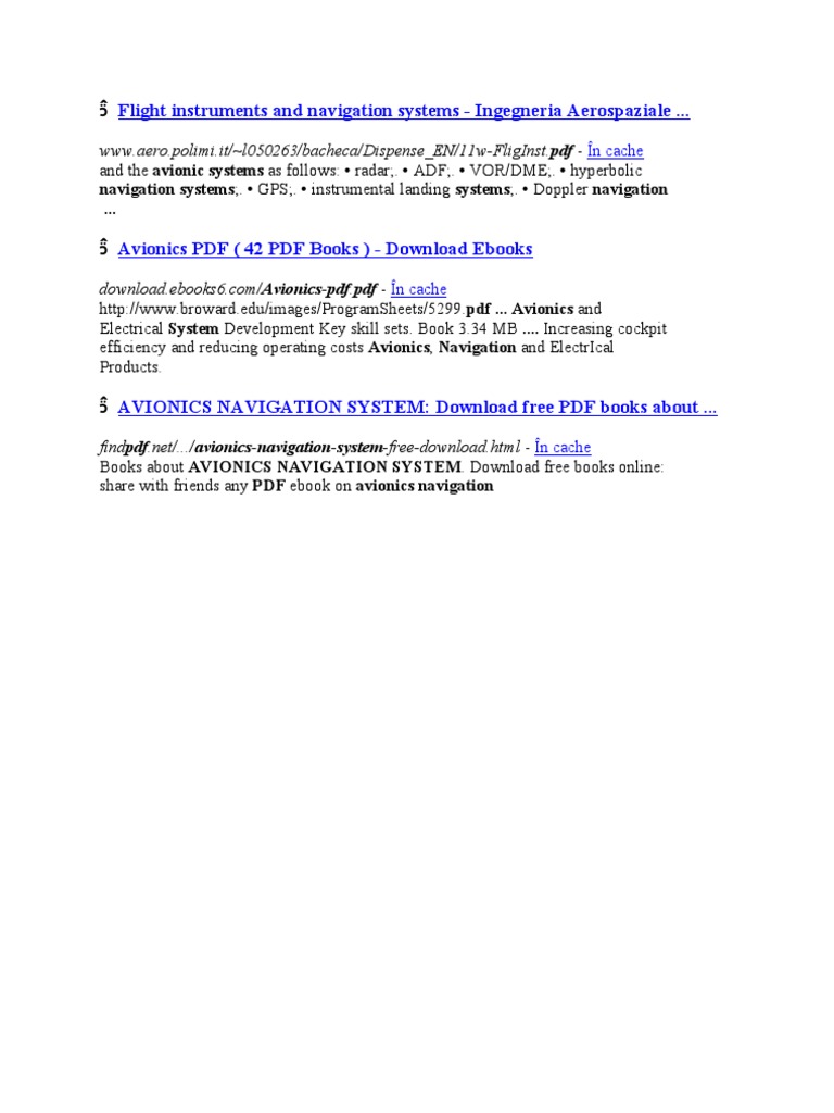 Flight Instruments & Navigation Systems | PDF