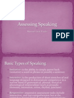 Assessing Speaking Marisol