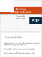 Concept Nature of Business