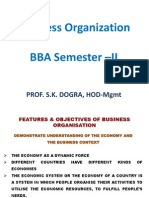 Business Organization BBA Semester - II: Prof. S.K. Dogra, Hod-Mgmt