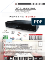 User Manual for HD-8840 Twin Tuner Satellite Receiver