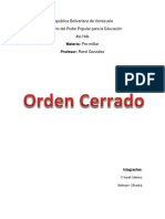 Esquema de Orden Cerrado