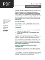 Practice Essentials Understanding Commodities and the Sp Gsci