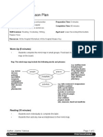 At The Hospital Lesson Plan