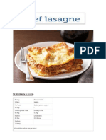 Beef Lasagne