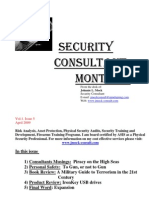 Security Consultant Monthly: in This Issue