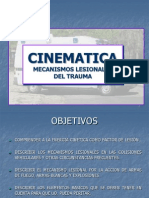 CINEMÁTICA Mecanismos Lesionales Del Trauma