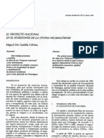 Castilla - El Proyecto Nacional en El Horizonte de La Utopía Nicaragüense