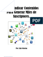 Sindicar Contenidos Para Generar Miles de Suscriptores