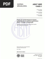 NBR 15495-1 - 2007 - Poços de Monitoramento de águas subterrâneas