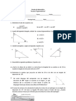 Prueba de TRIGONOMETRÍA