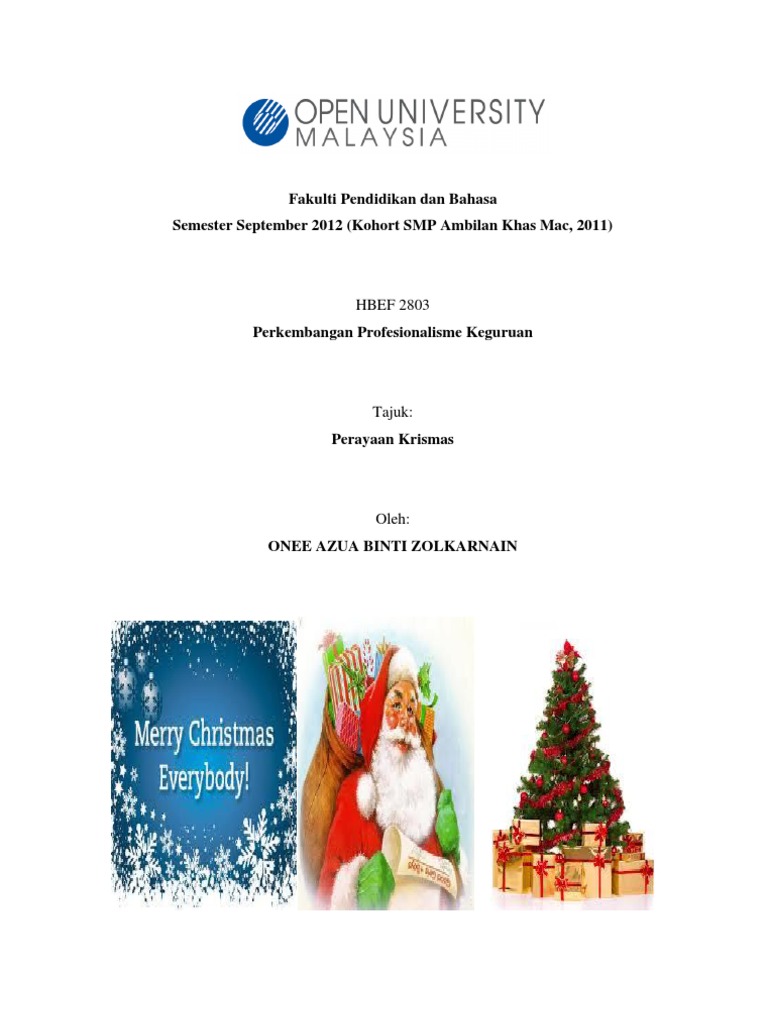 Asgmt Tentang Perayaan Kaum Lain Di Malaysia Krismas