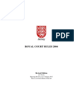 Royal Court of Jersey Rules 2004 (Consolidated Edition 2013)