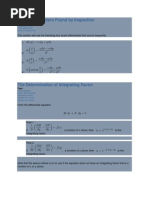 Integrating Factors Found by Inspection
