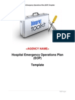 Hospital Emergency Operations Plan Template