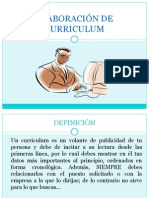 ELABORACIÓN DE CURRICULUM