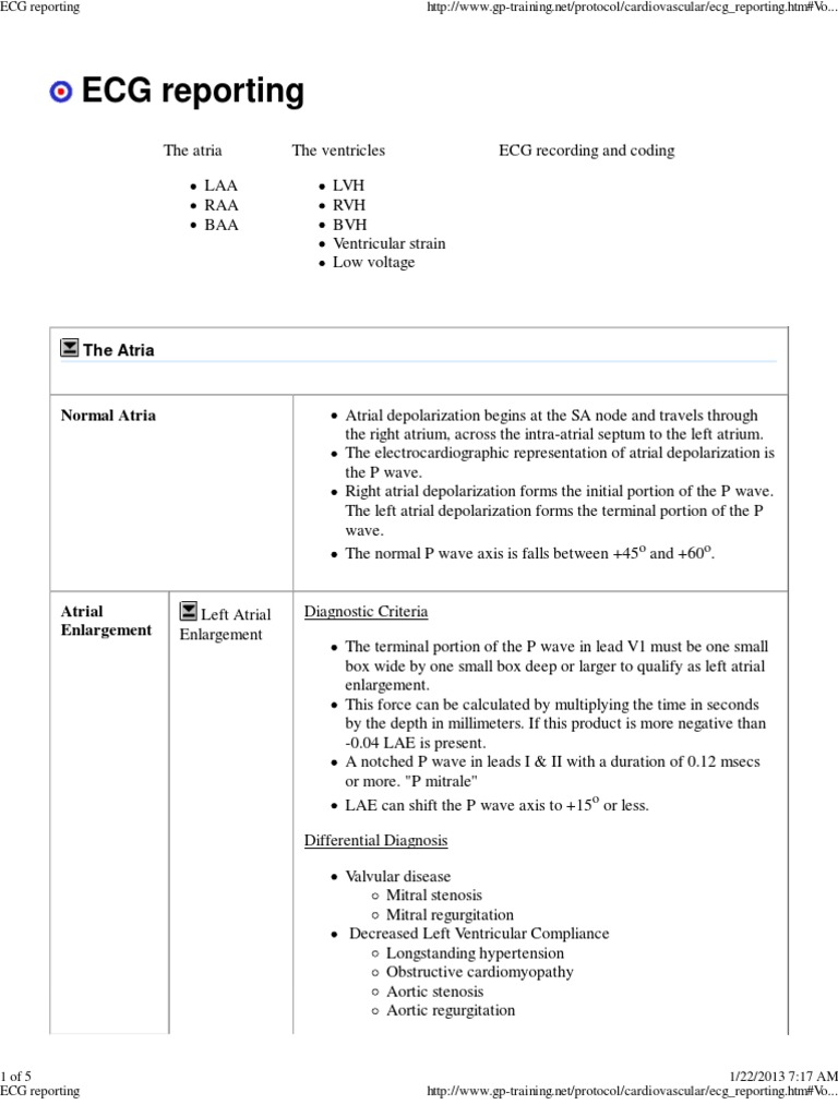ECG Analysis: Atrial and Ventricular Conditions | PDF | Technology ...