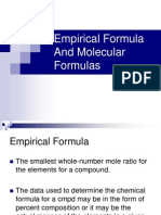 Empirical Formula and Molecular Formulas 1