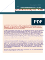 Developing Emotional Intelligence Part II - Chandramowly June 20, 2004