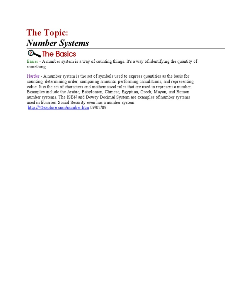 Understanding Number Systems Explained | PDF