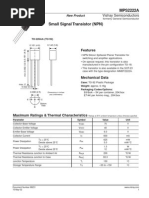 Datasheet MPS2222A