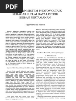Download PENERAPAN SISTEM PHOTOVOLTAIKSEBAGAI SUPLAI DAYA LISTRIK by Erwin JackDaniels Siagian SN150514863 doc pdf
