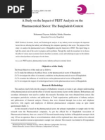 Download PEST Analysis of Pharmaceutical Industry of Bangladesh by Ekjon Dipto SN150515351 doc pdf