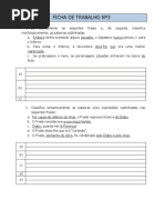 FICHA DE TRABALHO Nº3