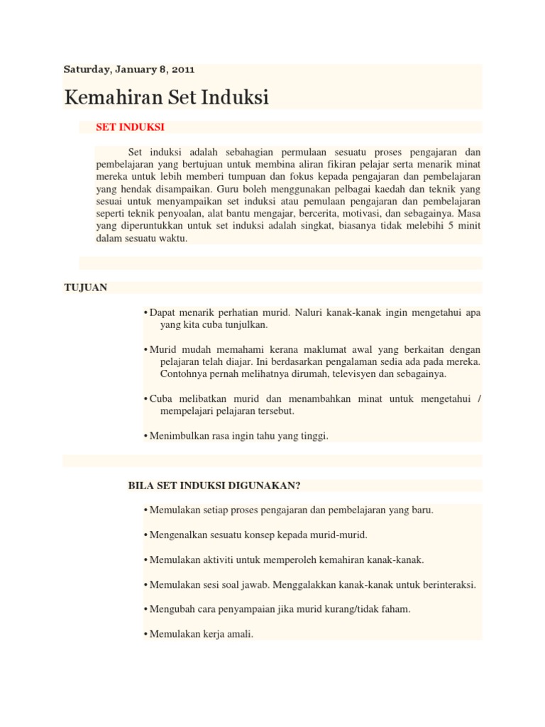Set Induksi