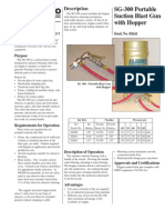 SG-300 Portable Suction Blast Gun With Hopper
