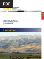 EVALUATION OF DANISH
DEVELOPMENT SUPPORT
TO AFGHANISTAN