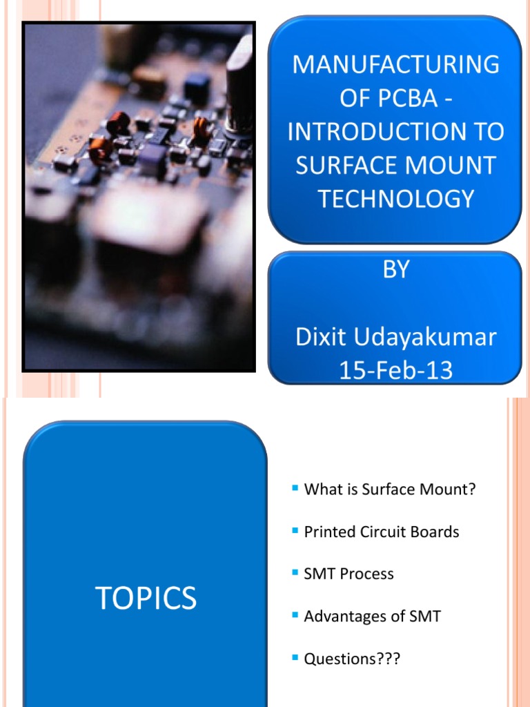 Overview of Surface Mount Technology | PDF
