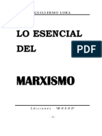Lo Esencial Del Marxismo_g. Lora