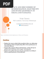 Electricity State Legitimacy in Ghana & Tanzania