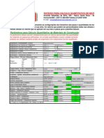 PLANILHA ORÇAMENTO CONTRUÇÃO