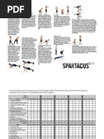 Spartacus Workout 2 0 2 and Worksheets