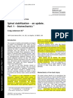 Spinal Stabilization Biomechanics Update