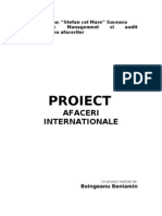 Afaceri Internationale - Proiect