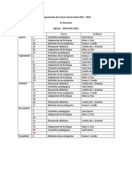 Programación de Cursos