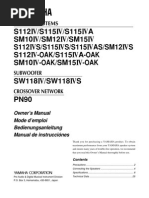 Download Yamaha Speaker Systems  Subwoofer  Crossover Owners Manual by Peter Risman SN15057365 doc pdf