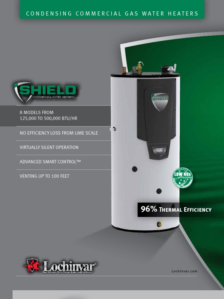Shield Water Heater Literature PDF Water Heating Hvac