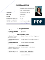 Curriculum Maria Elena Cordova Narvaez